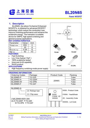 BL20N65-P
