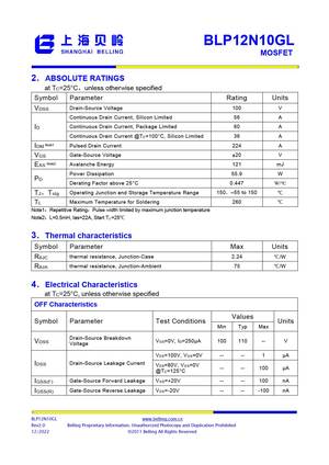 BLP12N10GL-D
