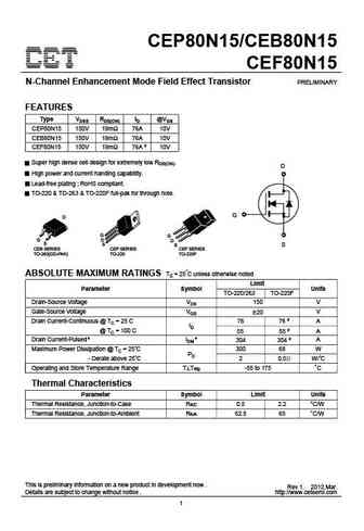 CEF80N15
