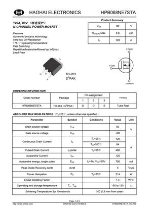 HPB068NE7STA
