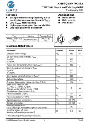 AMPBQ200N75GSFA
