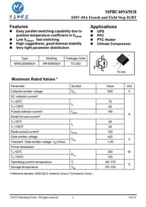 MPBC40N65EH
