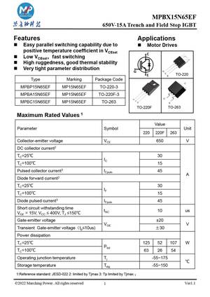 MPBC15N65EF
