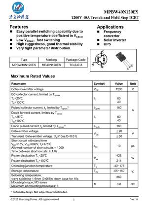 MPBW40N120EH
