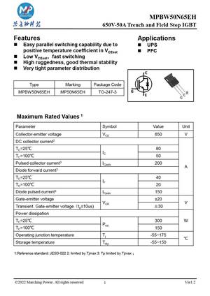 MPBW50N65E
