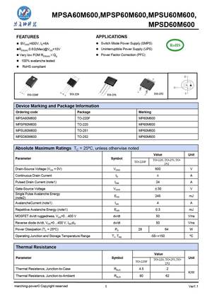 MPSA60M600
