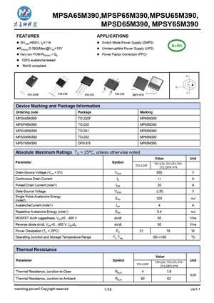 MPSA65M390
