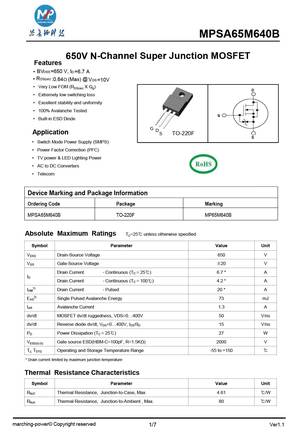 MPSA65M640B
