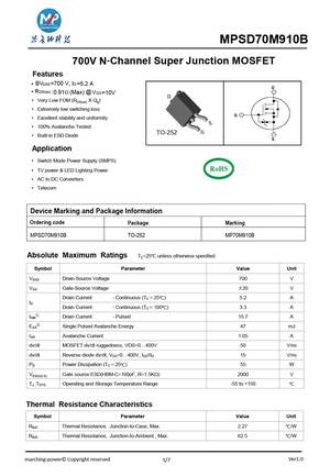 MPSD70M600B
