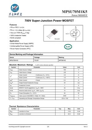 MPSU70M1K5
