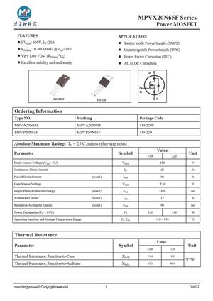 MPVA20N65F
