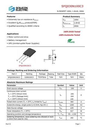 SFQ030N100C3
