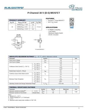 IRLML5203GPBF