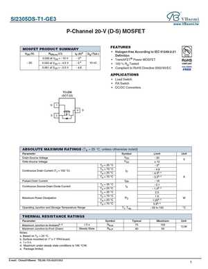 SI2305DS-T1-GE3
