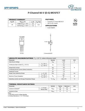 SPP18P06PH
