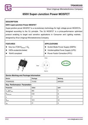 TPD65R700MFD
