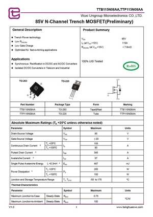 TTP115N08AA