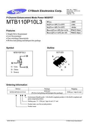 MTB110P10E3
