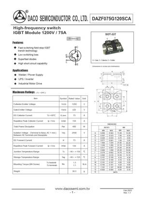 DAZF075G120SCA
