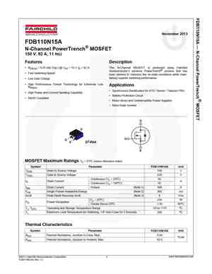 FDB110N15A
