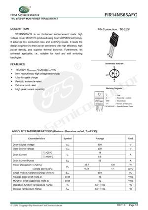 FIR14NS70AFG
