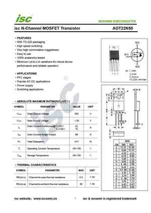 AOT22N50L
