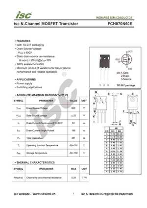 FCH072N60F
