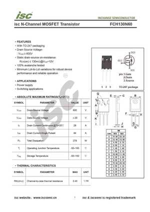 FCH130N60
