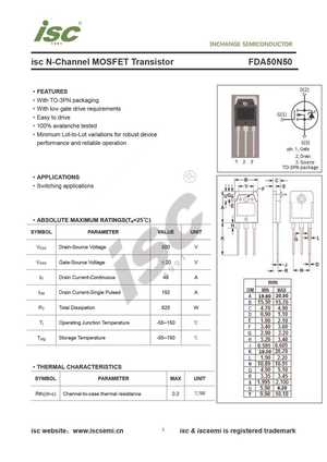 FDA50N50
