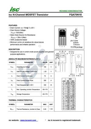 FQA70N10
