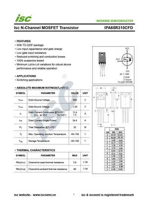 IPA65R310CFD
