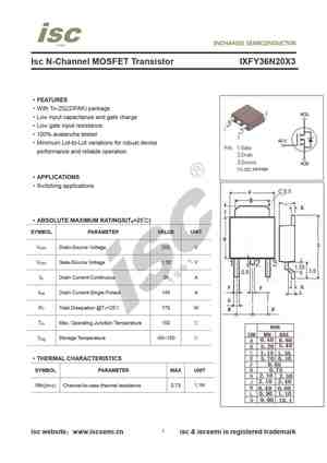 IXFY36N20X3
