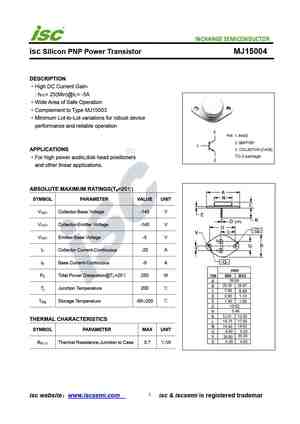 MJ15004G
