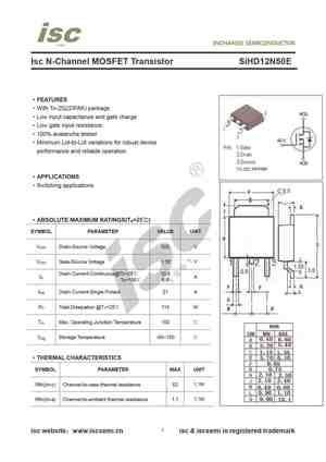 SIHD12N50E
