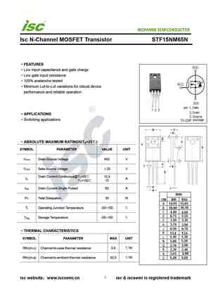 STF15N65M5
