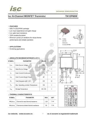 TK12P60W
