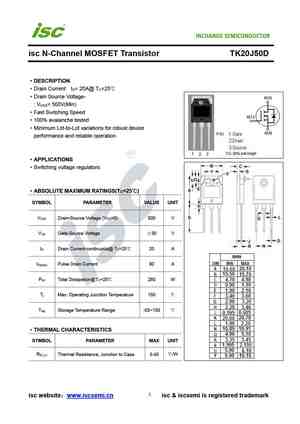 TK20J50D
