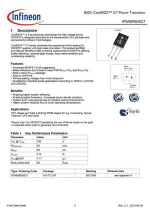 IPW65R080CFDA
