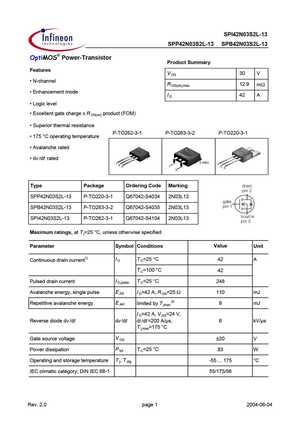 SPB42N03S2L-13
