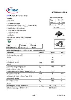 SPD50N03S2-07
