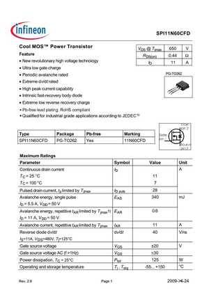 SPI11N60CFD
