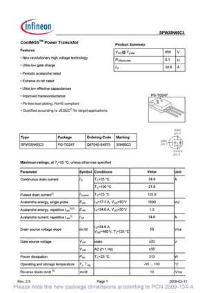 SPW35N60CFD