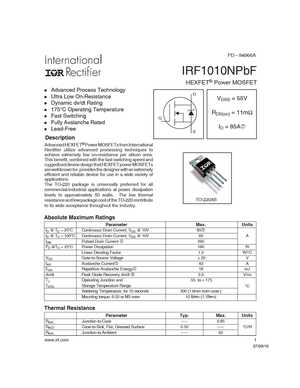 IRF1010A
