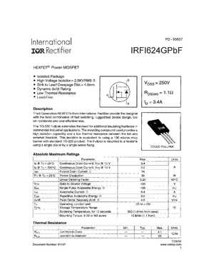 IRFI624GPBF
