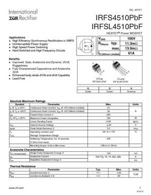 IRFSL4510PBF