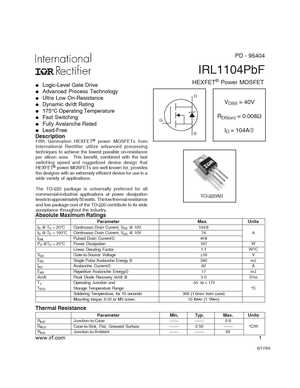 IRL1104LPBF