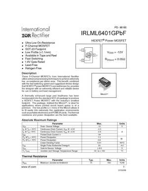 IRLML6401TRPBF
