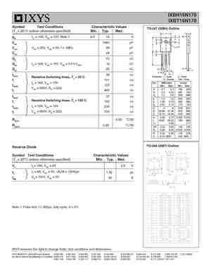 IXBH15N170
