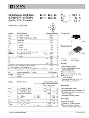 IXBT15N170
