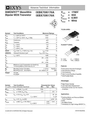 IXBX75N170A
